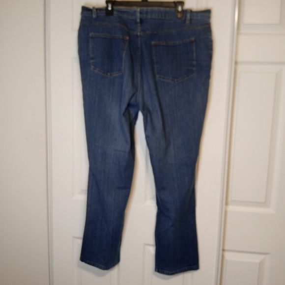 Venezia For Lane Bryant Plus Size Straight Leg Stretchy Demin Blue Jeans Sz 22 - Picture 2 of 7